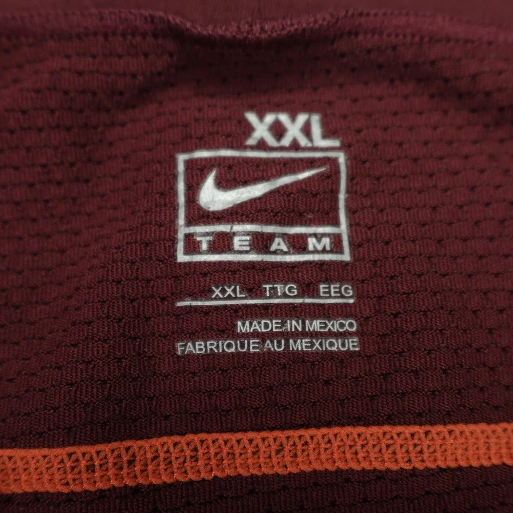 Nike Team Kobe Bryant Shirt Mens XXL Maroon Sheath Logo Training Compression LS‎